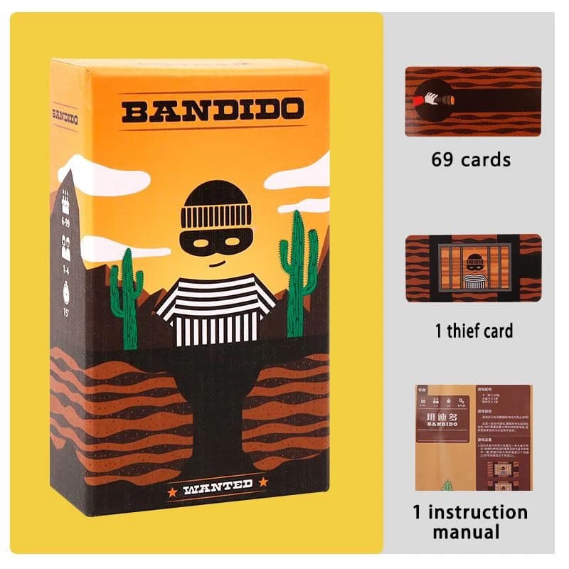 2026 Nouveau jeu de société Bandido Bandida, 1 à 4 joueurs, jeu de cartes de stratégie et de puzzle 