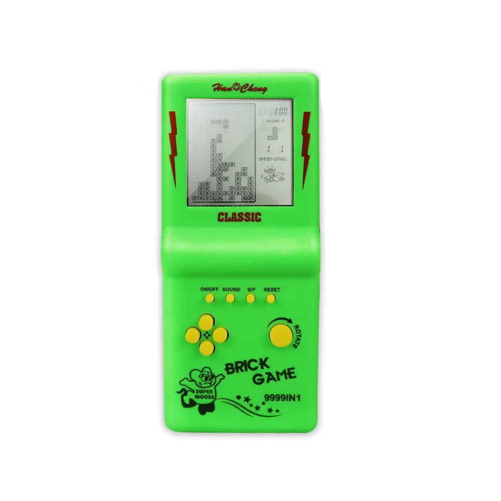Console de jeux Tetris grand écran rétro nostalgique classique Console de jeux portable jouets élect
