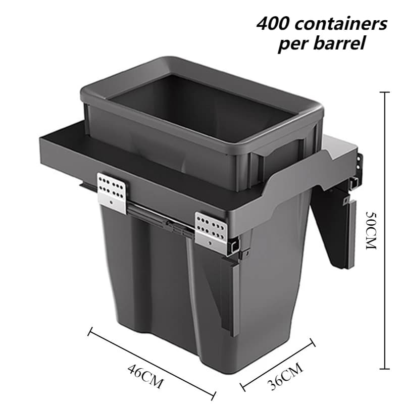Poubelles de grande capacité, poubelle de déchets alimentaires, poubelle de recyclage de cuisine, po