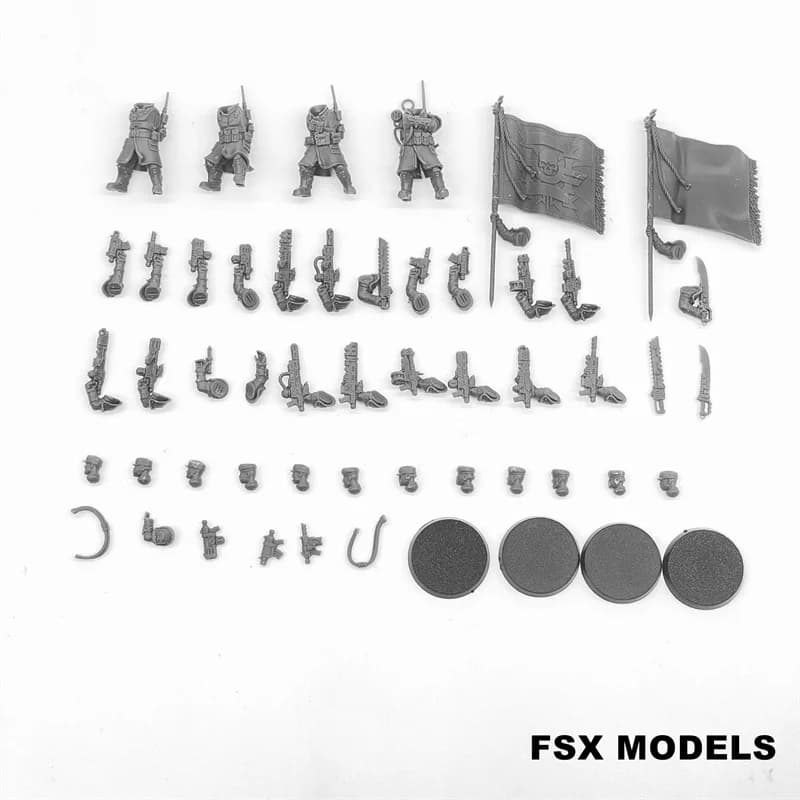 Kit de figurines de soldats de la Force impériale, escouade d'élite, l'inventaire, échelle 28mm, jeu