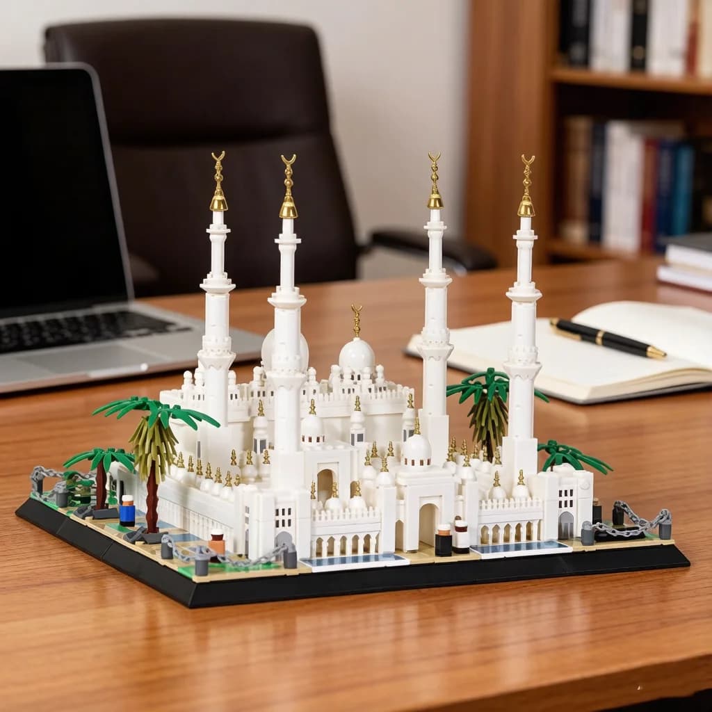 Blocs de construction de la mosquée Sheikh Zayed BinSultan Nahyan, Émirats arabes unis, Islamisme, A