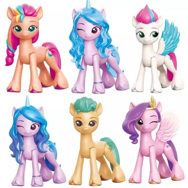 6 pièces mon petit poney une nouvelle génération nous sommes bons amis figurine mignon modèle mobile