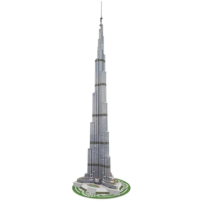 Burj Khalifa Tower 3D EPS papier Puzzle modèle de construction jouet les Émirats arabes unis célèbre