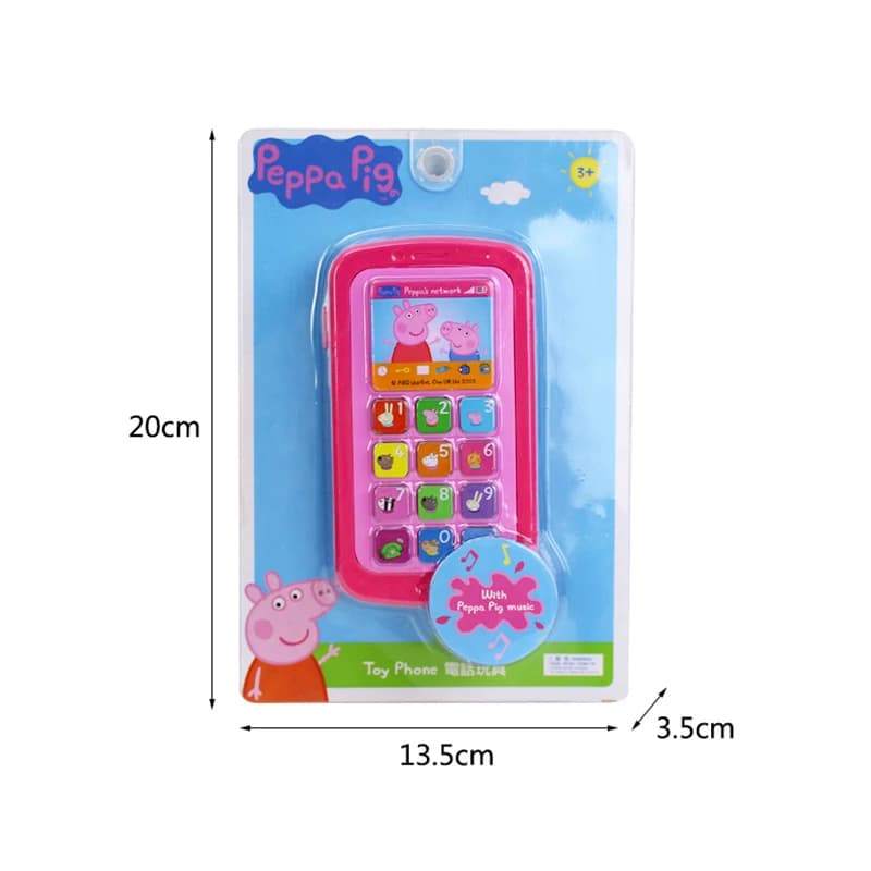 Peppa Pig émulation téléphone portable enfants éducation précoce jouer maison Simulation son lampe m