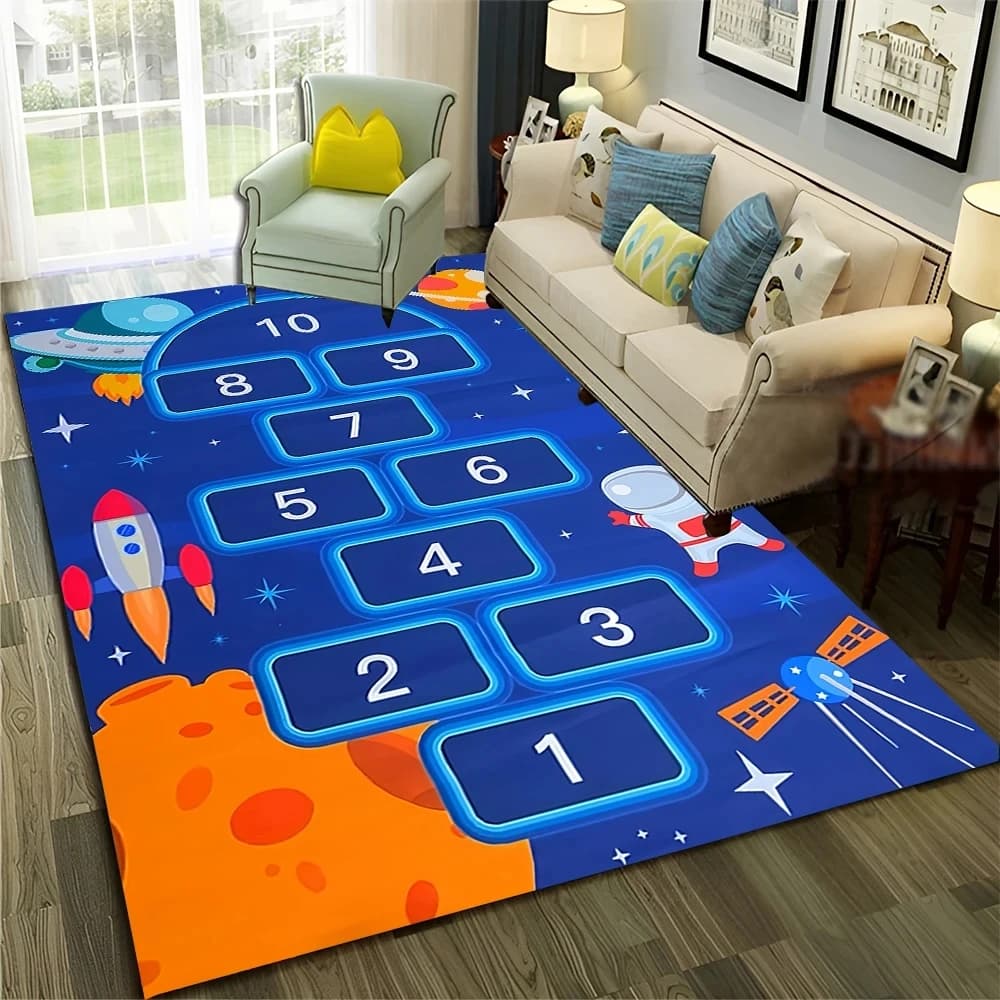 Jeux numériques pour enfants, tapis de dessin animé pour garçons et filles, canapés de salon, tapis 