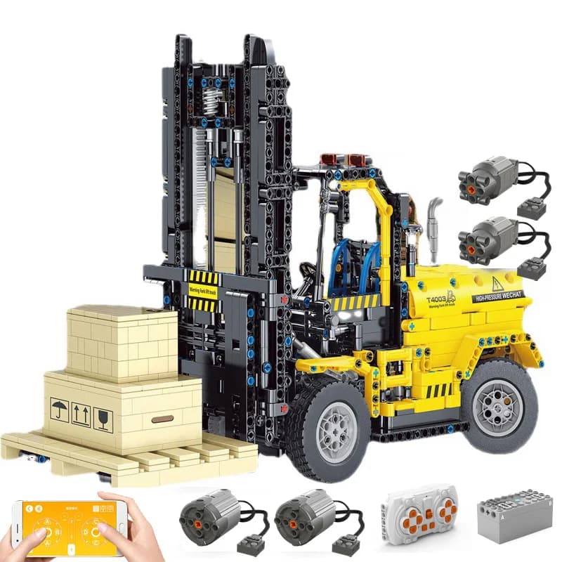 Blocs de construction de véhicules d'ingénierie RC, Bulldozer Earthmoving, modèle de voiture d'ingén
