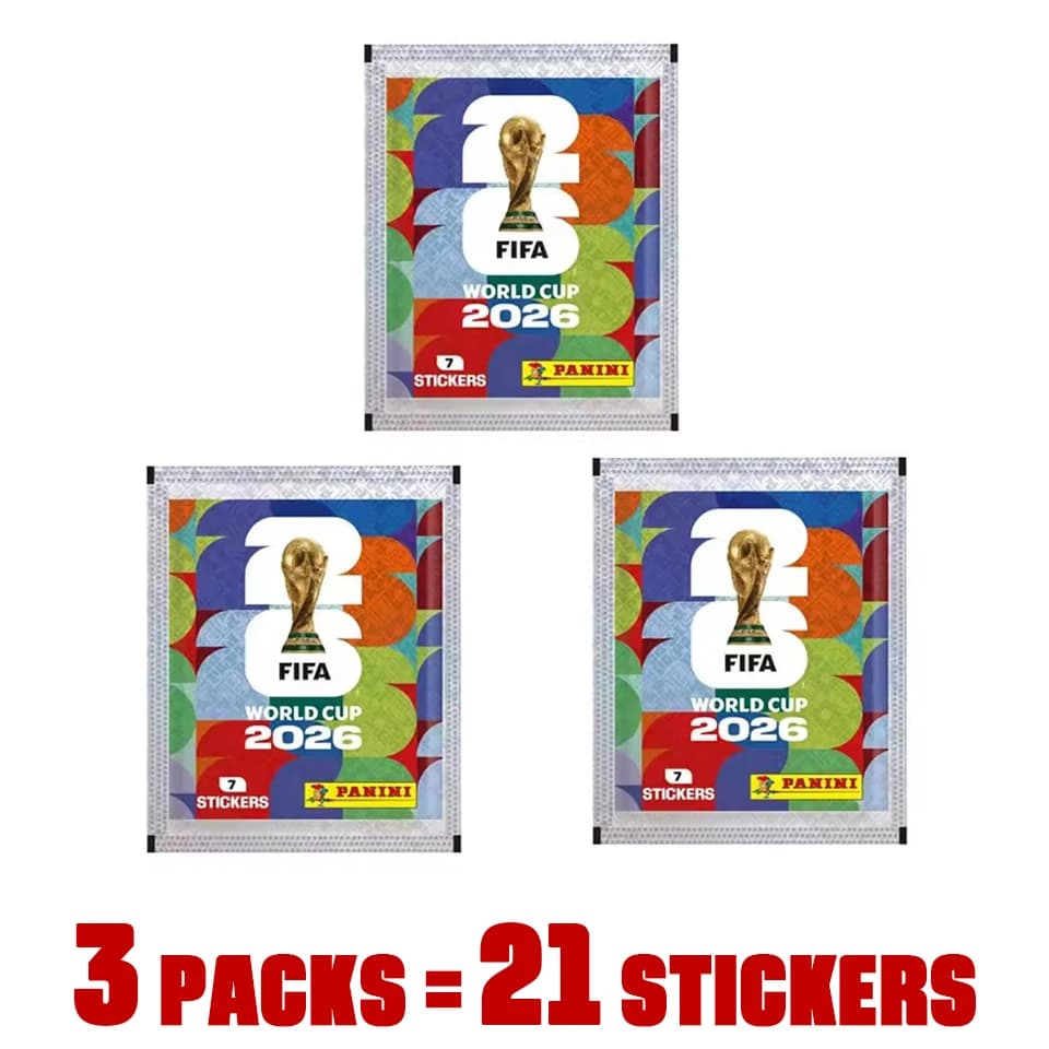 Autocollants de collection de la Coupe du monde FIFA 2026, plusieurs options : 3/5/10/20/30/50 packs