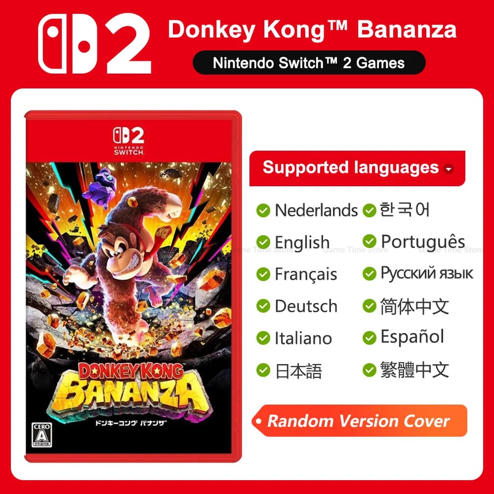 Nintendo Switch 2 Donkey Kong Bananza Juegos offres de jeux 100% nouvelle carte de jeu physique orig