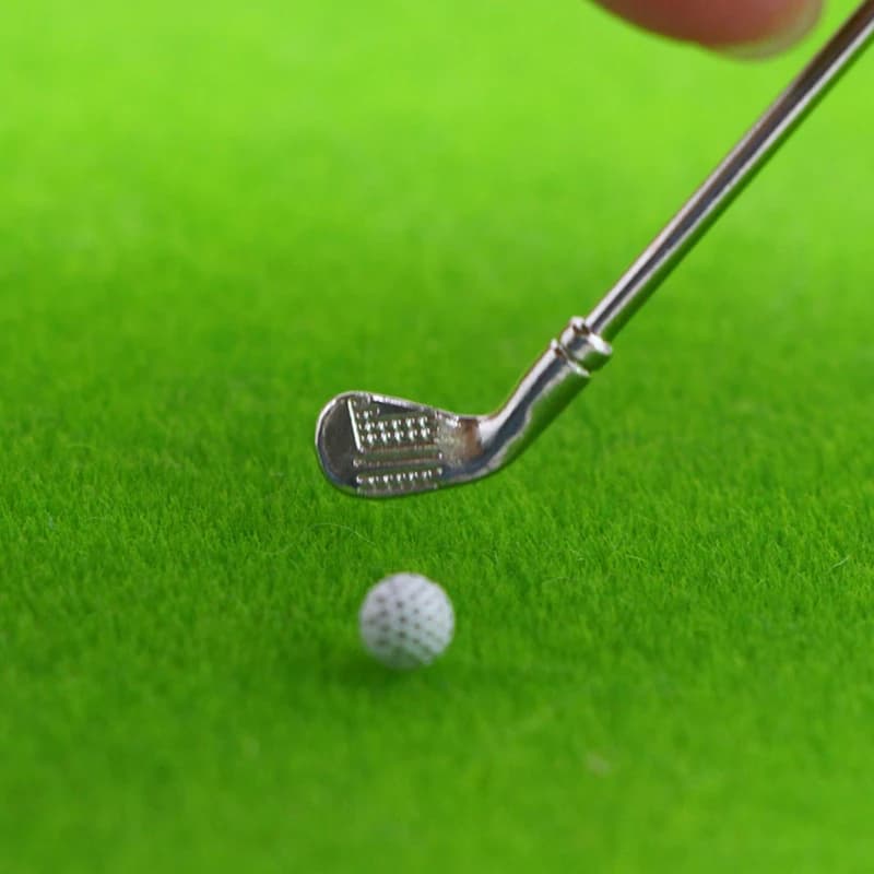 1 ensemble de nouveaux clubs de golf miniatures, petit kit de golf, modèle de club de golf décoratif