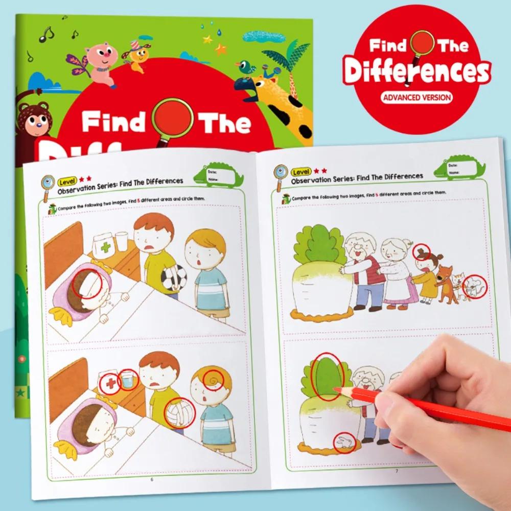32 pages de recherche d'articles pour enfants, jeu Look et trouver la perception visuelle, livre de 