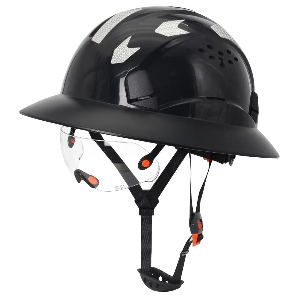 AtlanFull-Casque de sécurité à bord avec lunettes intégrées, casque de sauvetage, casques d'escalade