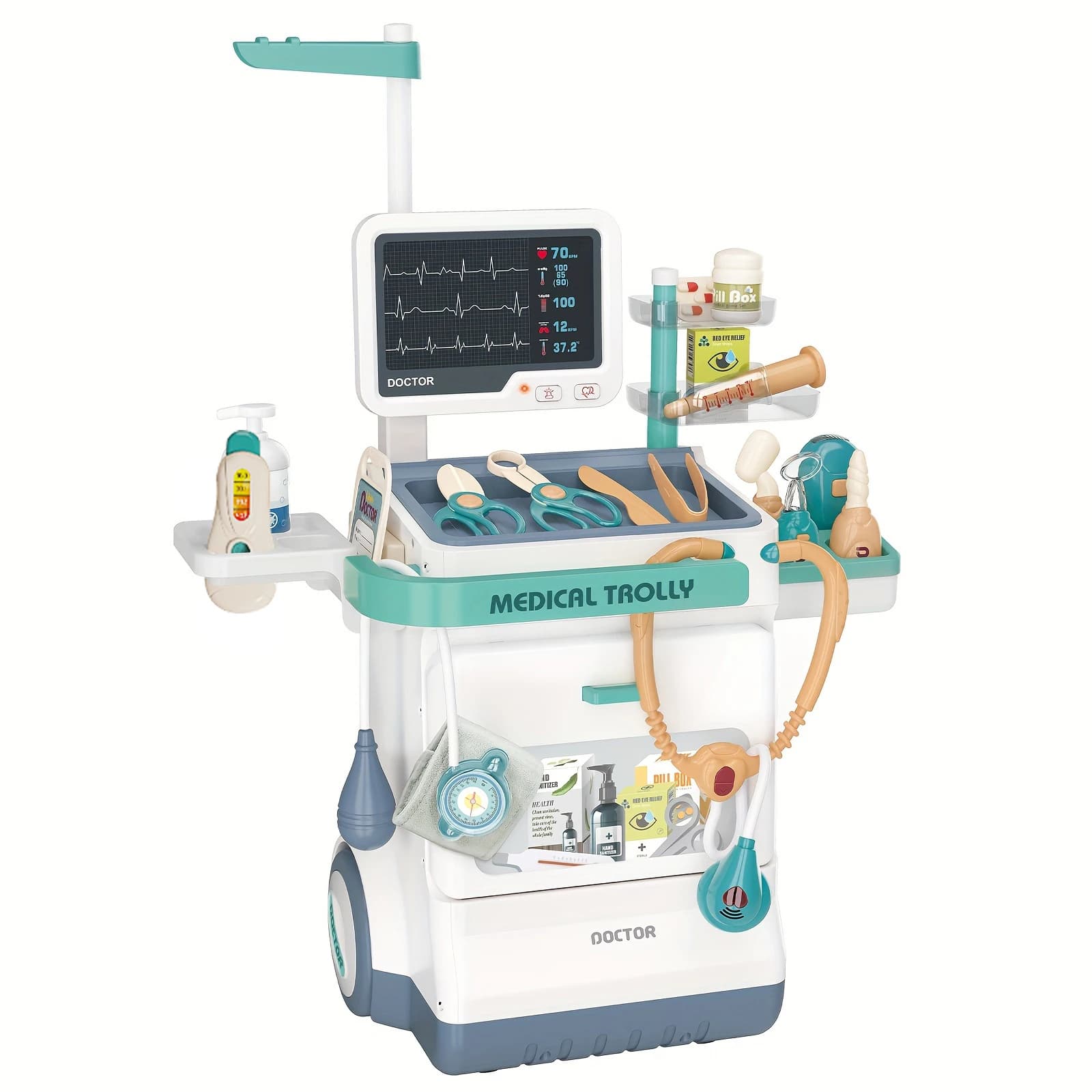 Ensemble de jouets de docteur pour enfants, jeu de rôle, simulation d'injection et de stéthoscope po