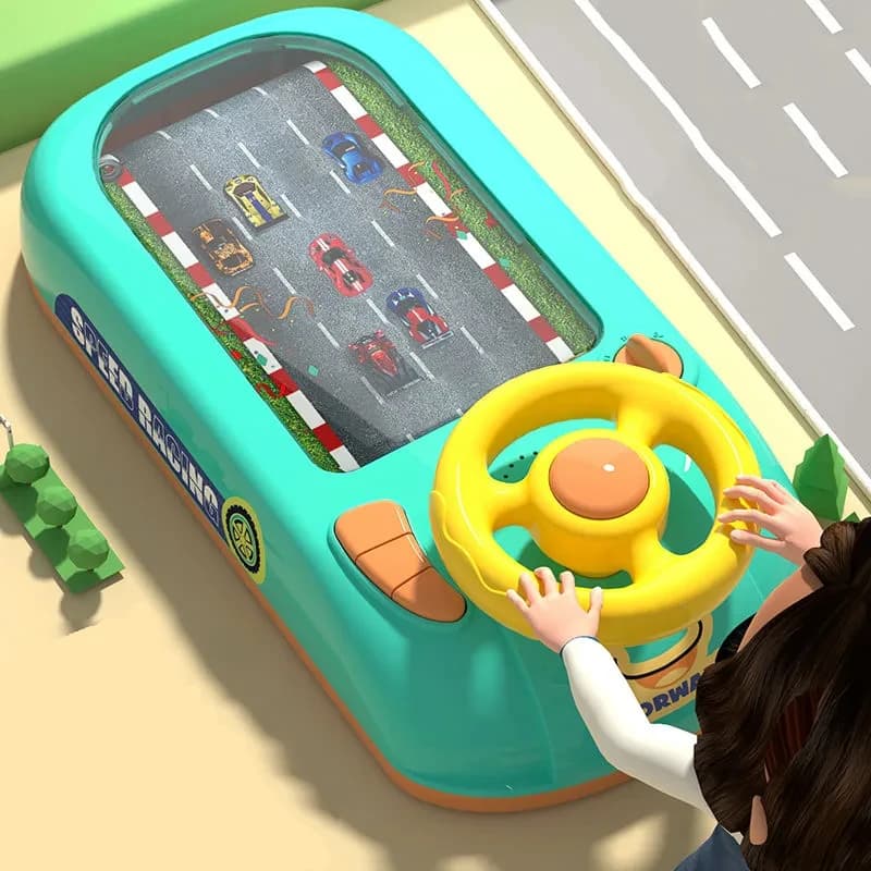 Jouet de conduite au volant pour enfants, véhicule Dodge, simulation électronique, jeu d'aventure av