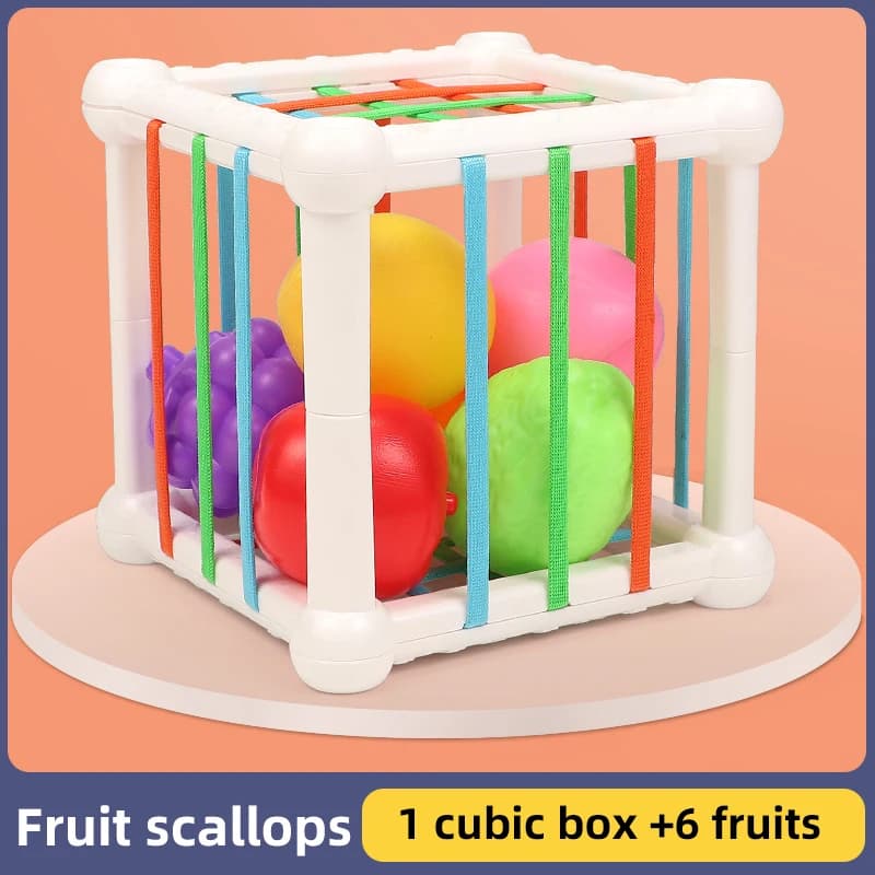 Jouets d'entraînement à la préhension des fruits, jouets apaisants pour bébés, jeux interactifs pare