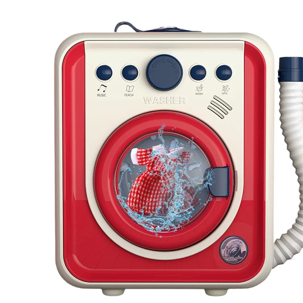Machine à laver N84R, jouet pour enfant, Mini meubles de Simulation, lavage rotatif, peut ajouter de