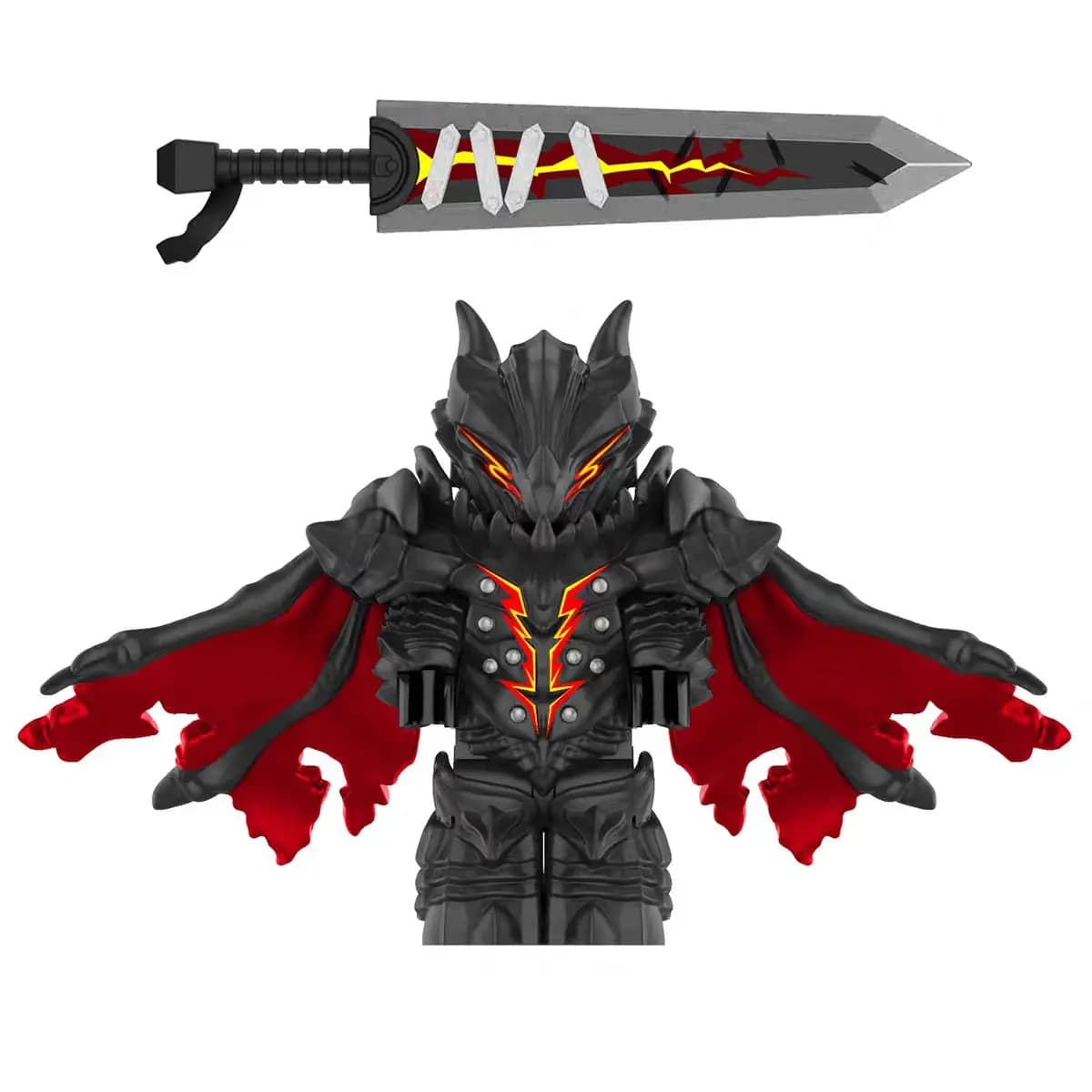 Chevaliers de Table ronde médiévale à assembler des briques compatibles Berserk Guts Puzzle figurine