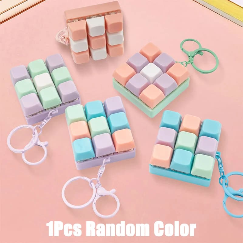 Jouet de décompression Fidget à 9 touches de clavier pour adultes, jouets anti-stress, jeux de clavi