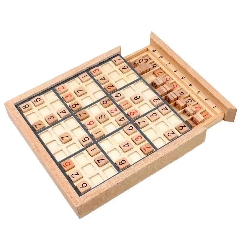 Sudoku mots croisés Montessori chiffres éducatifs en bois jeux de logique d'inference carré latin ma