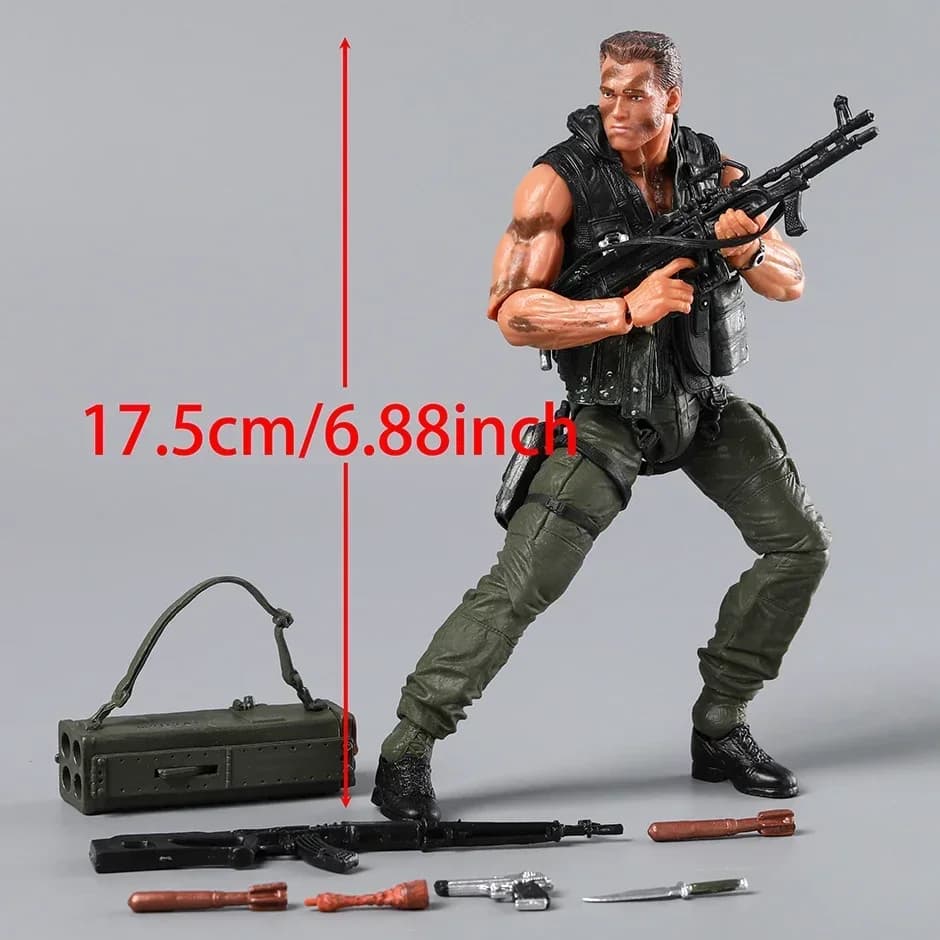 NECA Commando 30e anniversaire John Matrix Figurine à collectionner modèle jouet cadeau poupée Figur