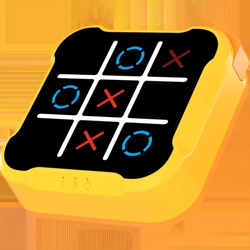 Jouets électroniques portables pour enfants, jeu de société Tic-Tac-Toe à 4 modes, jeu de Puzzle Mon