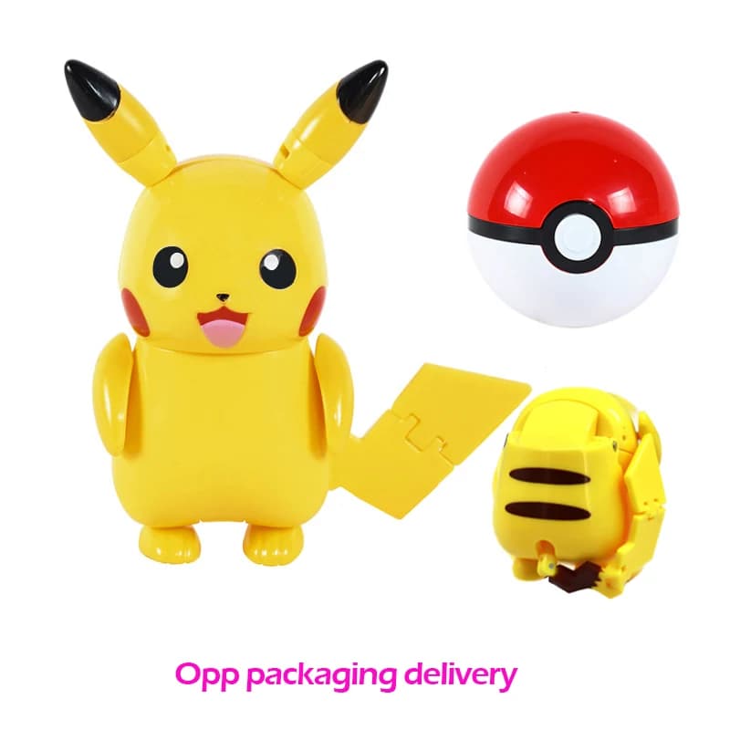 Figurine Pokemon balle jouet déformé Pikachu Charizard Venusaur Blastoise Gyarados tomy Figurine d'a
