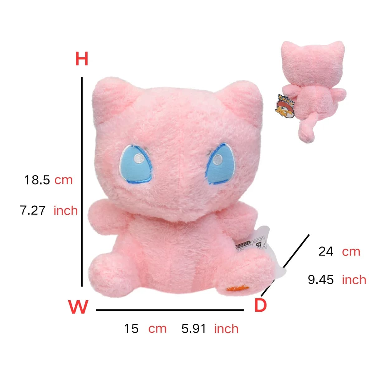 Jouet en Peluche crépus Pokemon Pawmi Pikachu Scorbunny Mew Pichu ronflex Eevee Charmander Piplup Ro