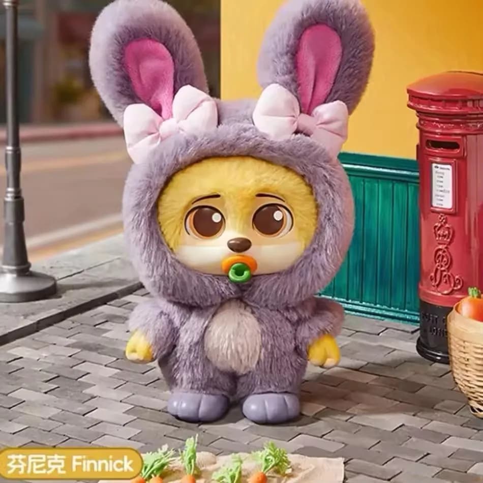 Boîte surprise de figurines en peluche des habitants de Zootopia Disney avec disque vinyle |   Figur