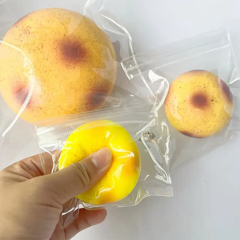 Balle anti-stress réaliste en forme de pudding de pommes de terre, jouet sensoriel à remontée lente,