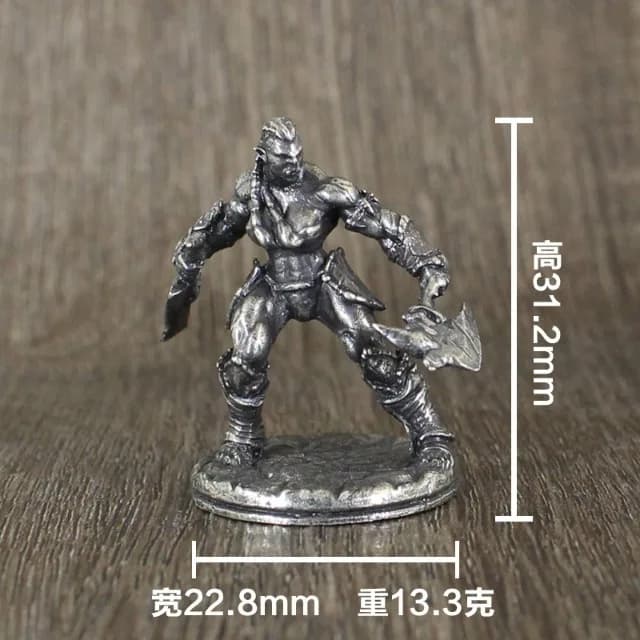 Figurines de Soldats Archeres de la Tribu Orc en Métal, Pièces d'Échecs de Jeu de Bureau, Modèles Mi