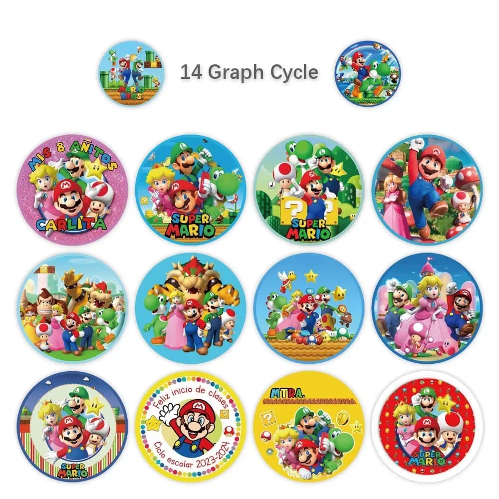 Nouveaux autocollants Mario Roll 2026, autocollants récompenses, autocollants DIY, décoration pour c