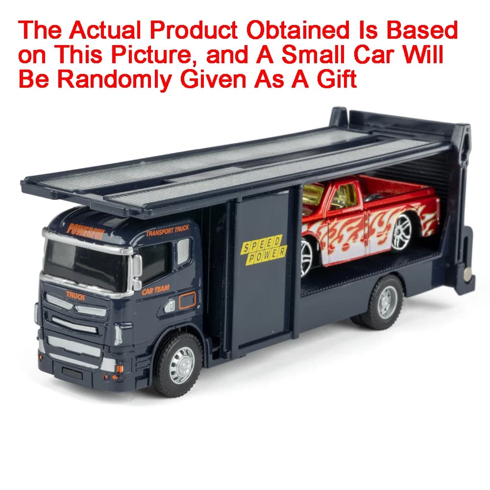 Camion conteneur échelle 1:64, modèle Miniature, voitures jouets, remorque en métal moulé sous press