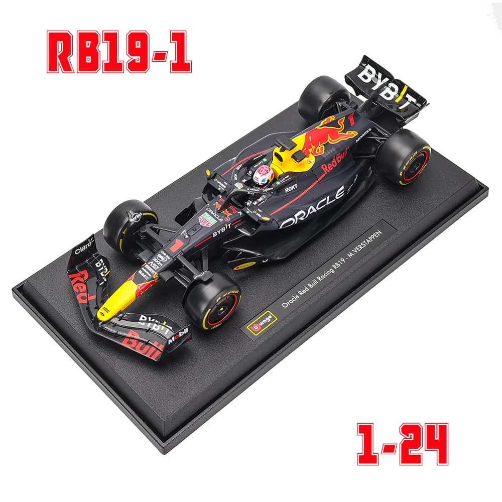 Bburago 1:24 Série F1 2022~2025 différents styles Red Bull # 1 Max Verstappen # 11 Modèles de voitur