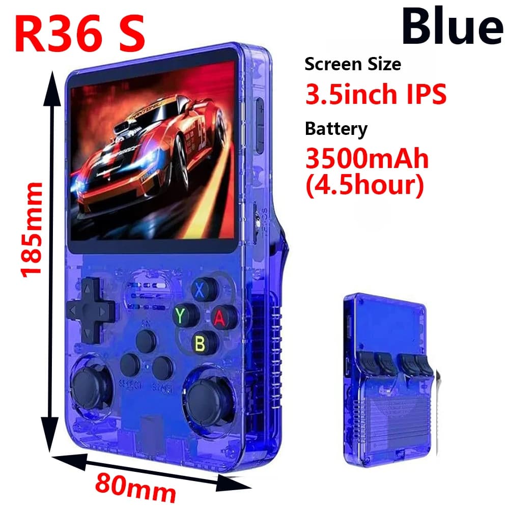 Console de jeu portable R36S, GBA, NDS, PSP, FC, PS1, plus de 10 émulateurs, plus de 20 000 jeux, ca