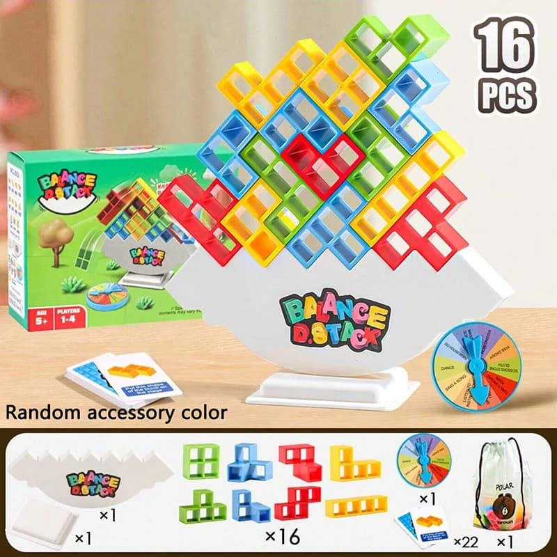 Jeux de société d'équilibre, blocs de construction, jouets en briques pour adultes et enfants, jeux 
