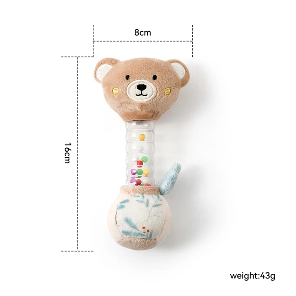 Jouet hochet en feutre doux en forme d'abeille pour bébés, adapté aux nouveau-nés de 0 à 6 mois, sti