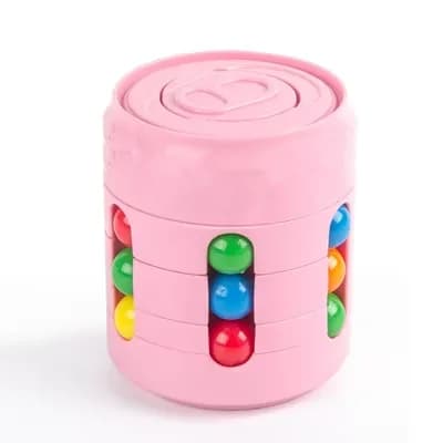 Jeu de cube de puzzle rotatif magique, jeu de décompression pour les doigts, jouet éducatif Montesso