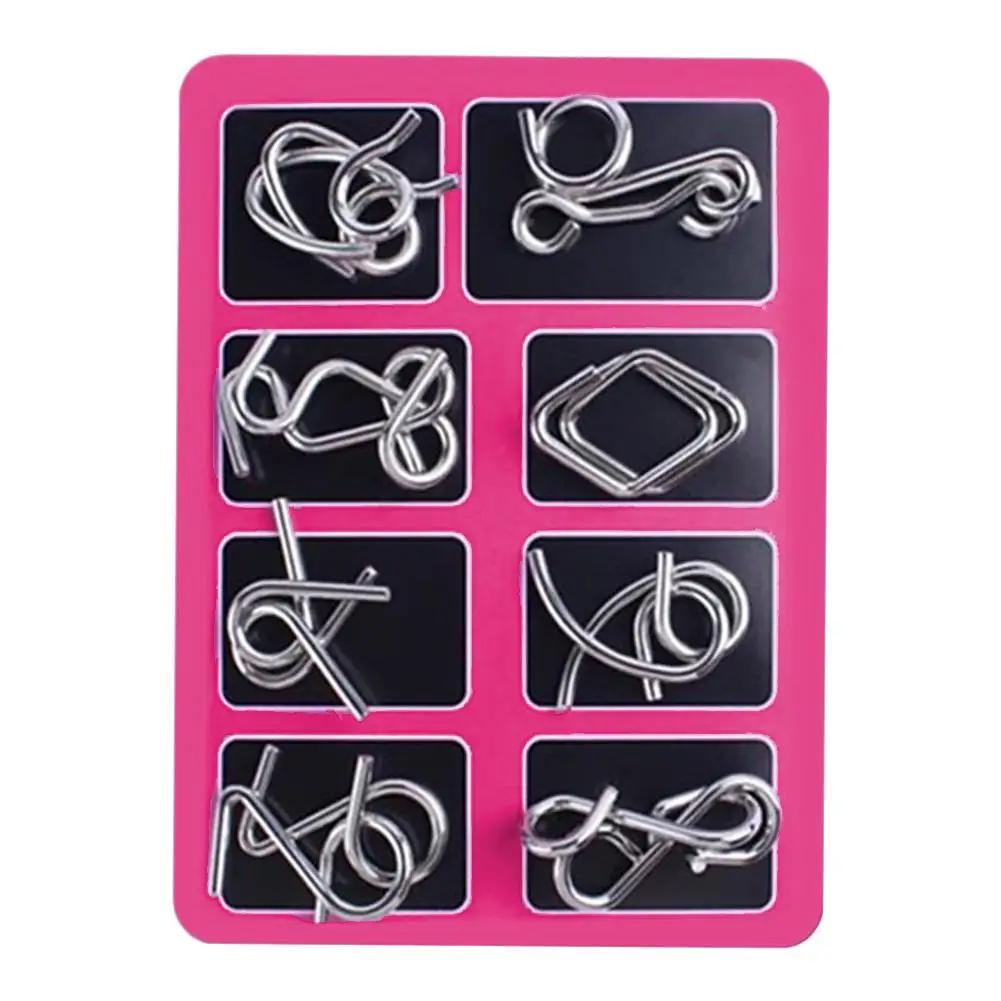 Puzzle en métal, casse-tête mental, jeu de dénouement de fils magiques, jeu de désencliquetage, lien