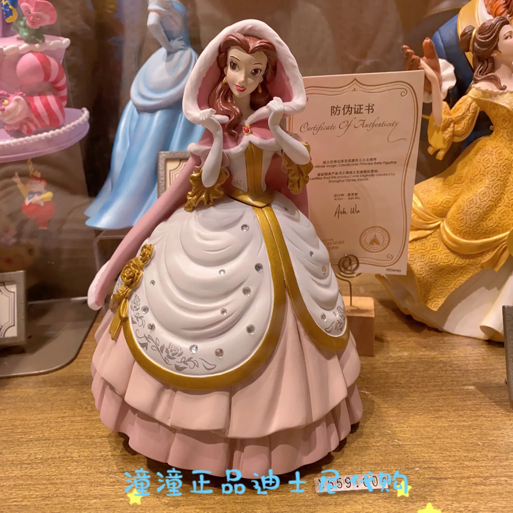Figurine de princesse Disney Belle authentique, collection de figurines d'action Fantasy Winter Para