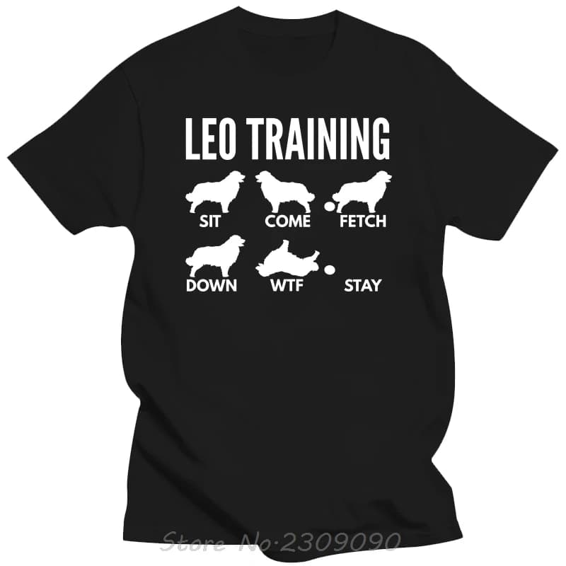 Leo formation pour les propriétaires de Leonberger Premium T-Shirt nouvelle mode graphique t-shirts 