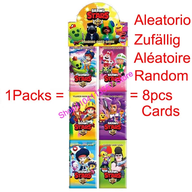 Cartes à collectionner aléatoires Brawl Stars, figurines d'anime, cartes de collection, jeu de carte
