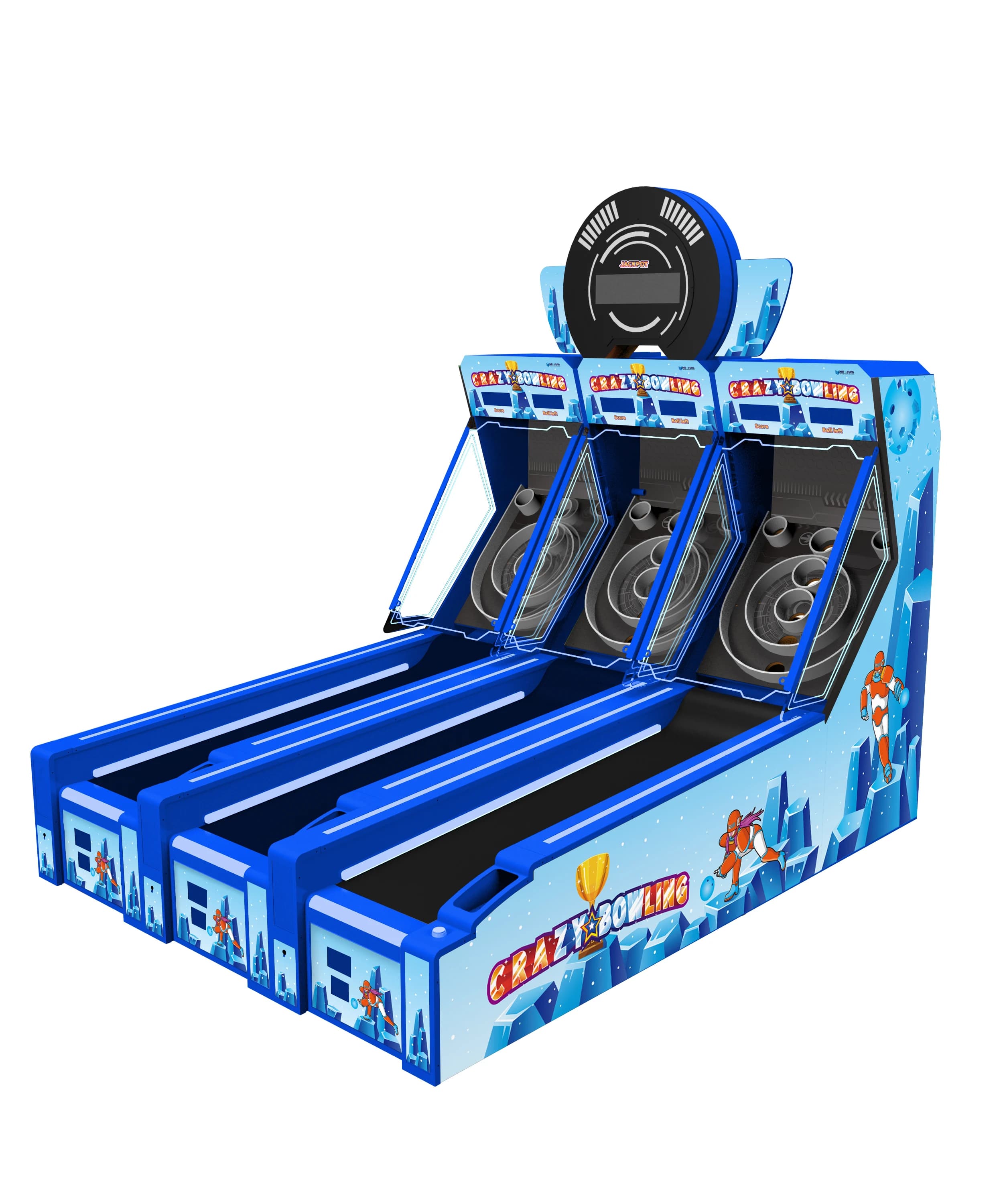 Machine de jeu de bowling à monnayeur 3 joueurs, simulateur de bowling amusant pour enfants, pour sa