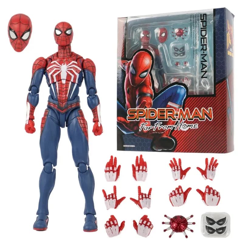 PS4 Spiderman Figure Avengers Spider Man figurines mise à niveau costume PS4 édition de jeu poupée j