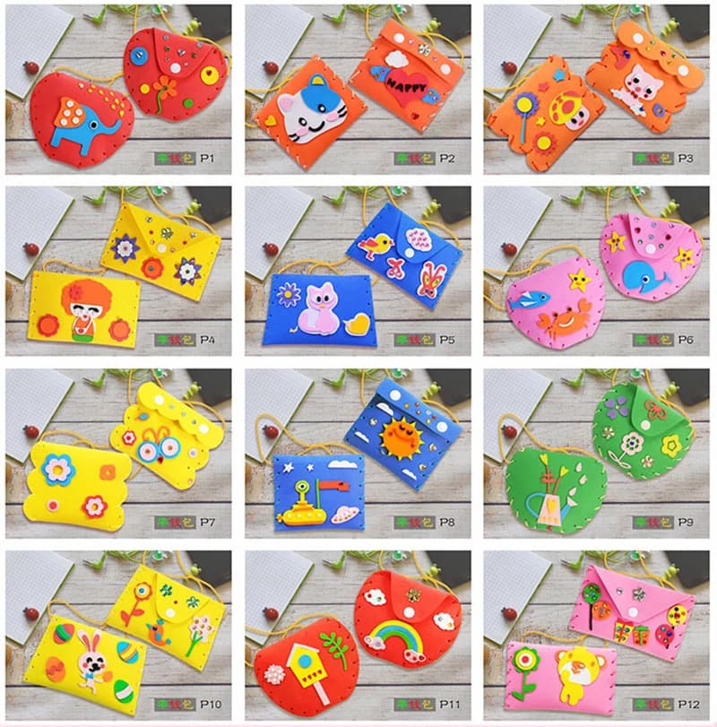 Kit de couture pour sacs à main DIY 5 pièces – Fournitures pour débutantes, cadeaux de fête, activit