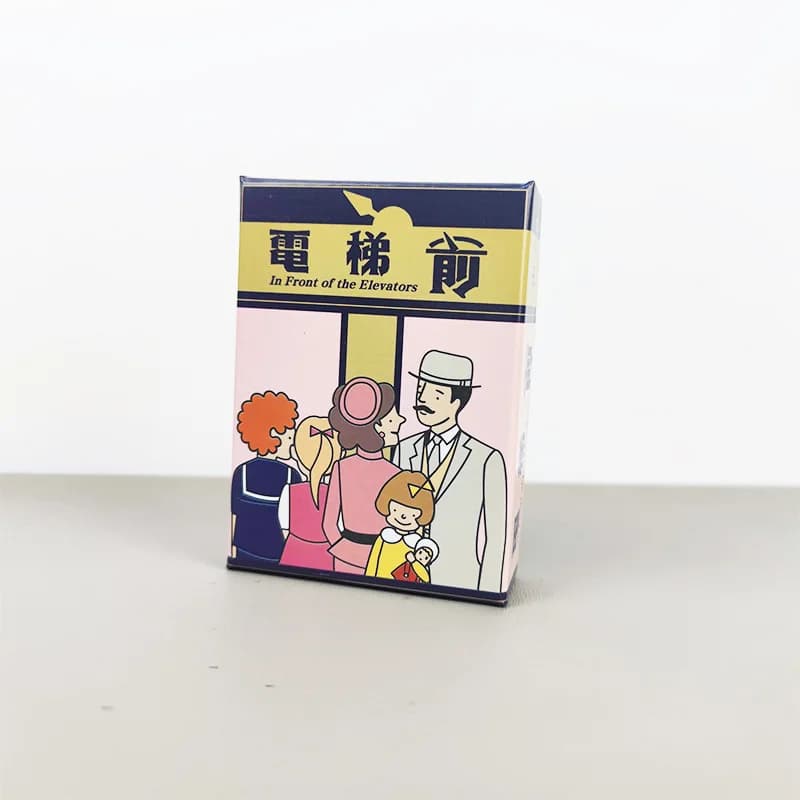 Jeu de société devant les ascenseurs : règles simples, facile à apprendre, jeu de cartes compétitif 