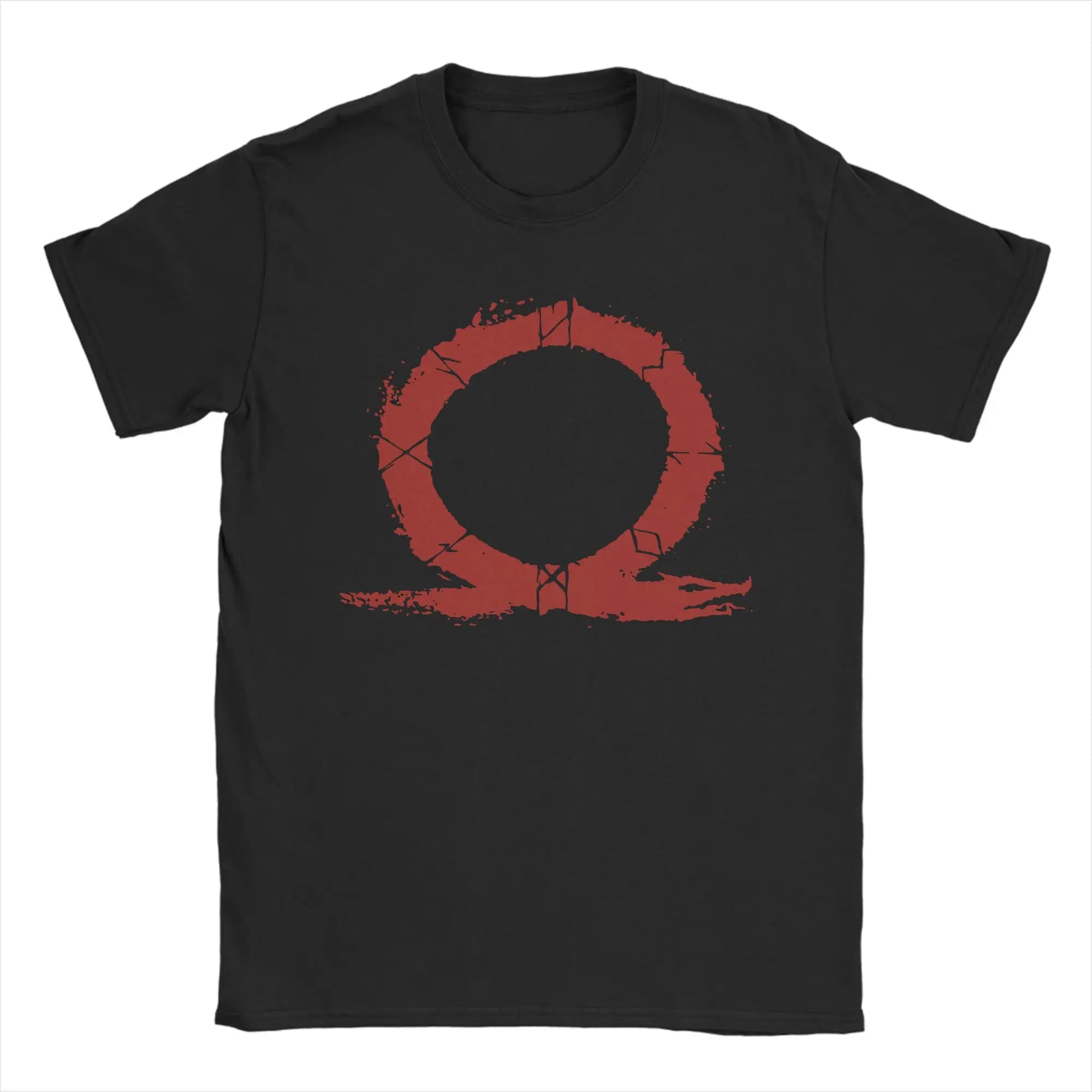 T-Shirt God of War Runes pour hommes, 100% coton, col rond, manches courtes, vêtements à la mode, no
