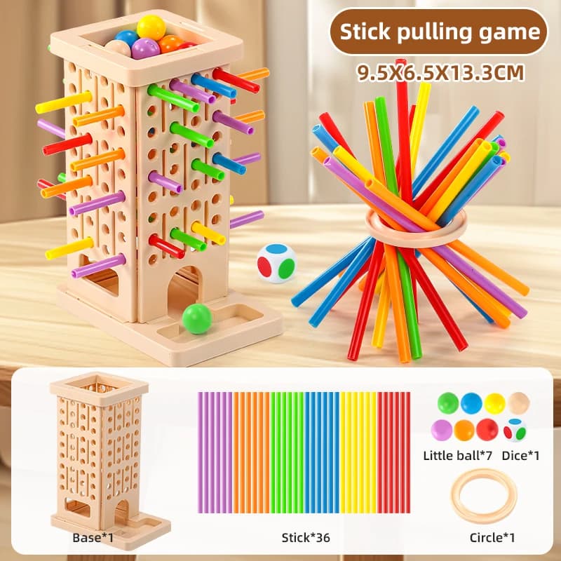 Jeu de société de pêche aux bâtonnets, bâtonnets de jeu interactifs parent-enfant, jouets d'entraîne