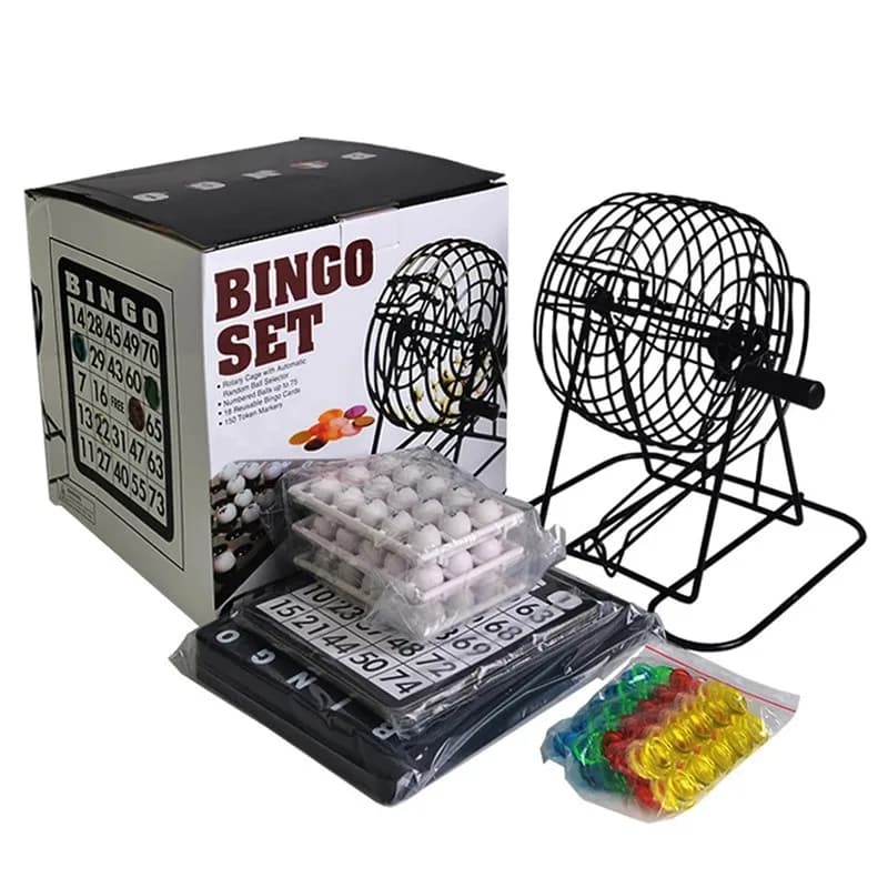 Ensemble de Bingo de luxe, jouets de jeu de société, grands groupes, accessoires de jeu de loterie, 