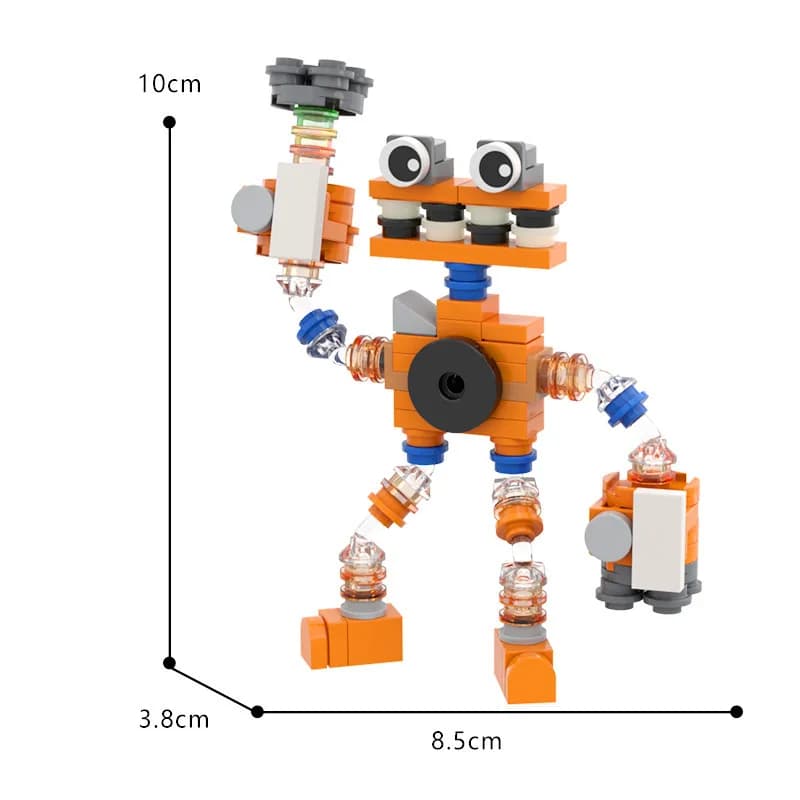 MOC My Singing Monster importer décennie ks Sets, Music Robot Choir Game Bricks, Cartoon Monster Bri