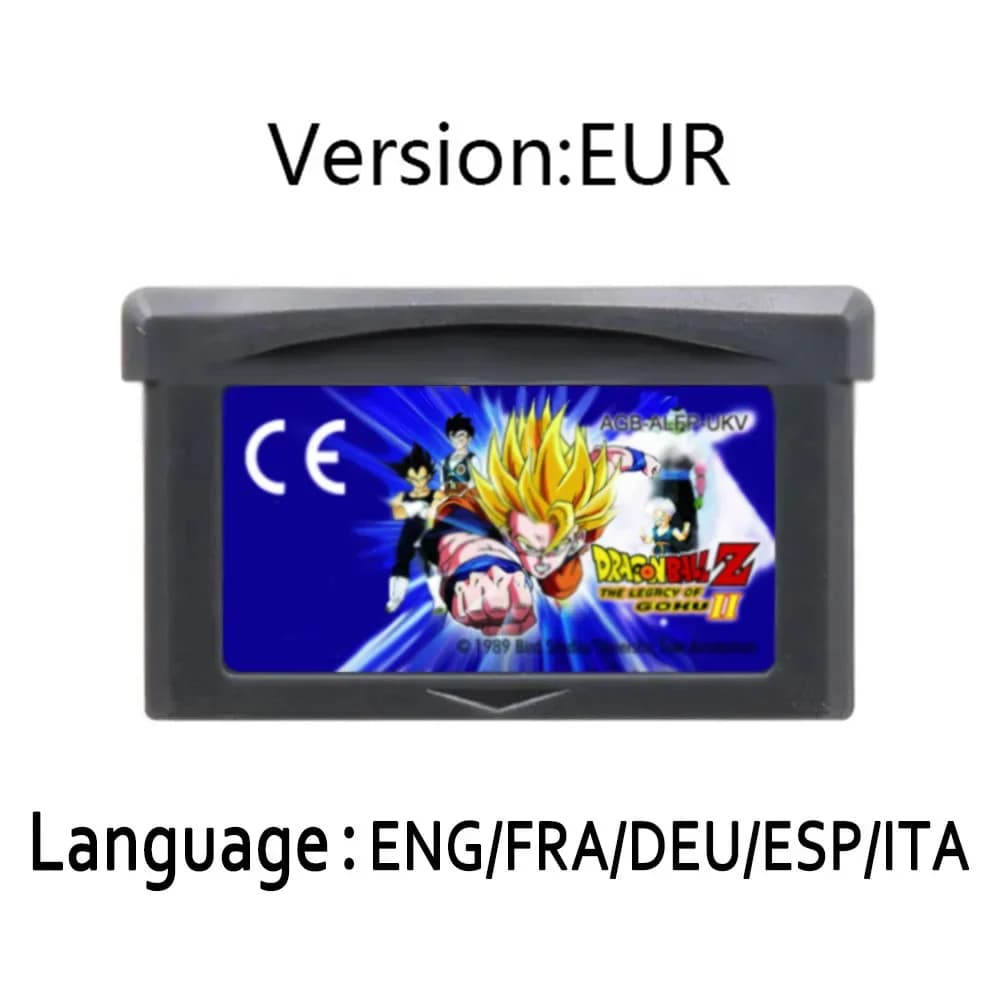 Cartouche de jeu Dragon Ball GBA, Console de jeu vidéo 32 bits, série de cartes, aventure avancée, g