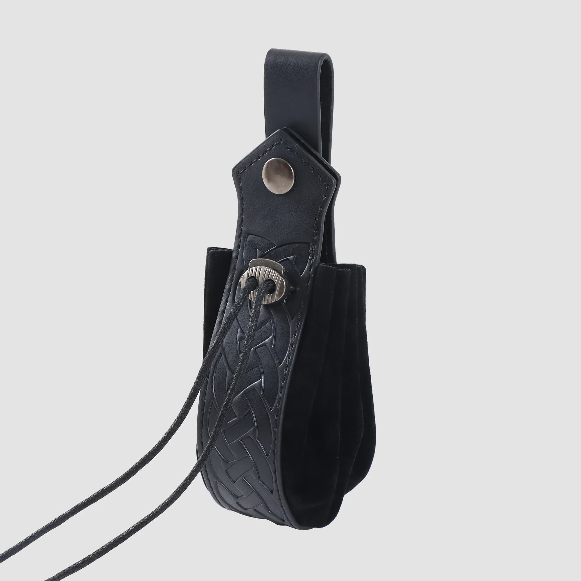 Sac de taille Vintage pochette de ceinture en cuir Pu pour hommes Punk Viking porte-monnaie médiéval